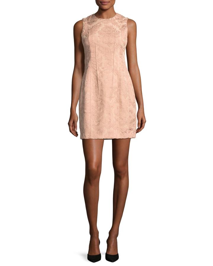 Hourglass Baroque Jacquard Sleeveless Hourglass Dress