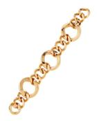 18k Rose Three-ring Round-link Bracelet