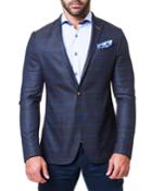Men's Blazer In Algebra Paint, Gray