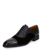 Scribe Novo Light Sklimann Leather & Suede Oxford, Black