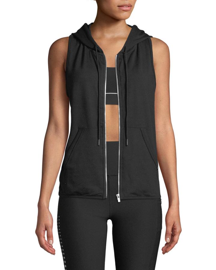 Hooded Zip-front Vest
