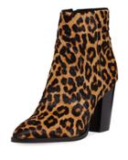 Blake Leopard-print Suede Ankle Boot