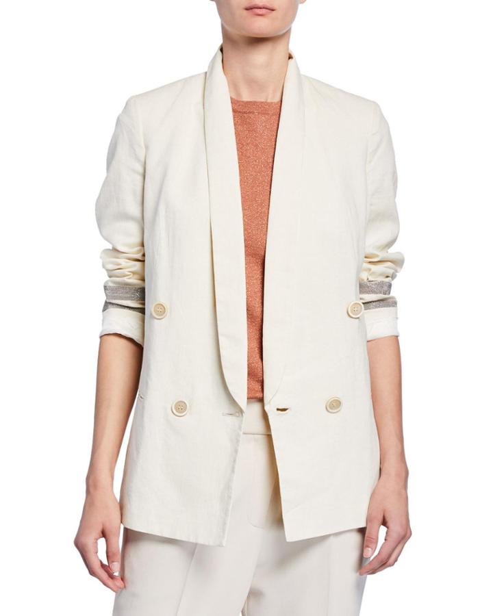 Linen Double-breasted