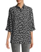 Short-sleeve Button-down Lightning-bolt