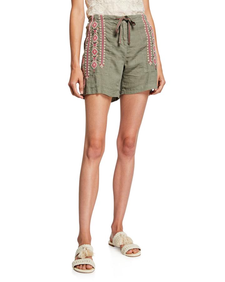 Sabriya Embroidered Drawstring