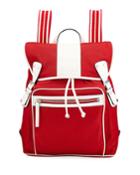 Web Striped Shoulder Strap Backpack Bag