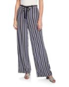 Columbus Painted Desert Stripe Wide-leg Drawstring Pants