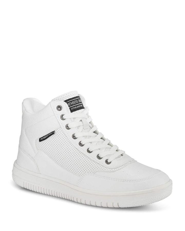 Men's Iconic Bomber High-top Sneakers, White