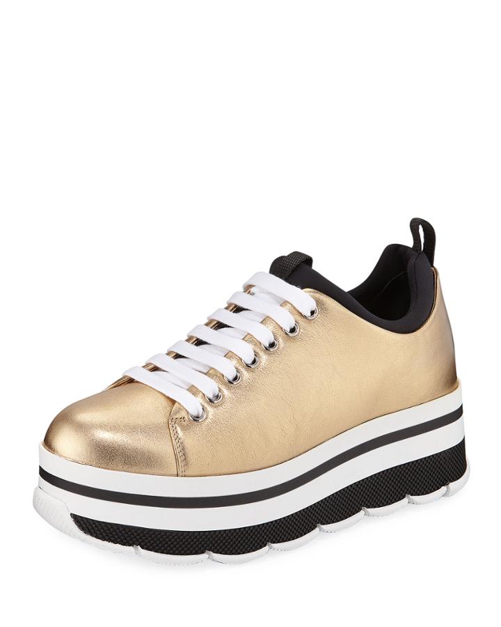 Metallic Platform Low-top