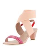 Hira Colorblock Suede & Leather Low-heel