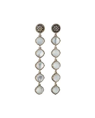 Aura 5-stone Mother-of-pearl Drop Earrings