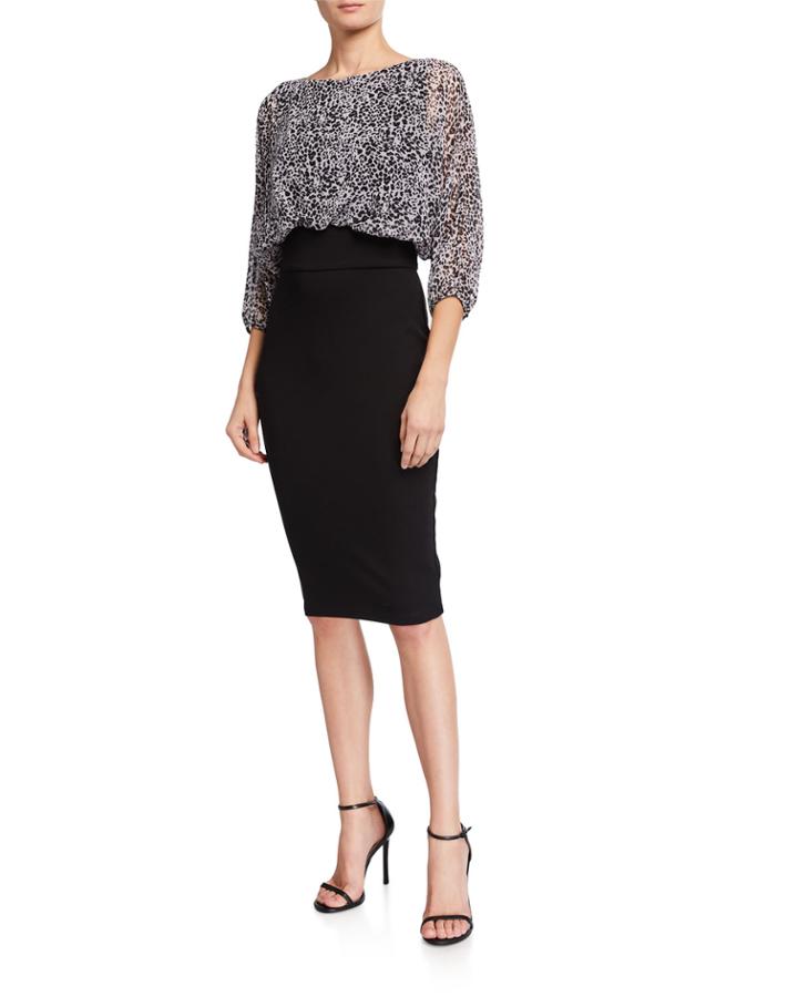 Laws Of Attraction Fitted Zebra Print Dress