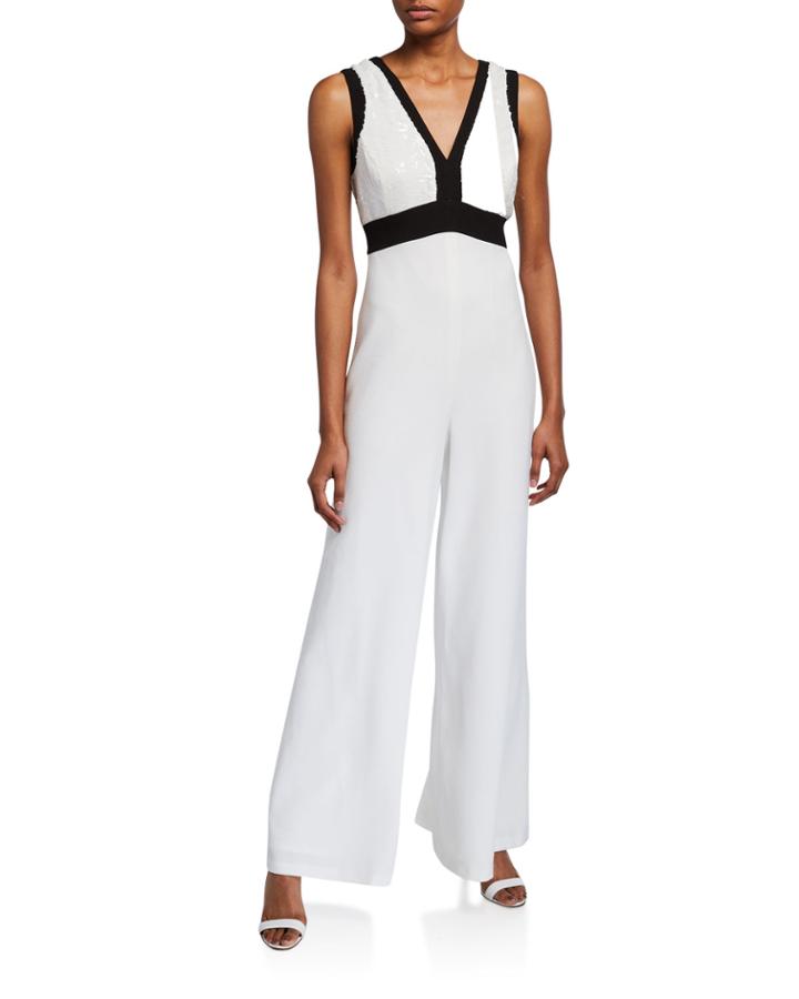 Sequin Wide-leg Jumpsuit