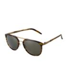 Tortoiseshell Acetate/metal Aviator