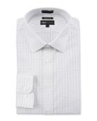 Men's Trim Fit Non-iron Dobby Check Dress