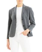 Wool-cashmere Shrunken Double-face Two-button Jacket