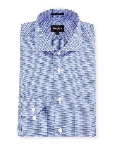 Classic-fit Regular-finish Mini Check Dress