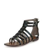 Kendra Snake-embossed Gladiator