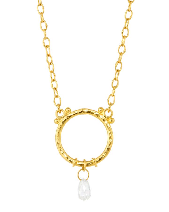 Delicate Glow Diamond Drop Pendant Necklace