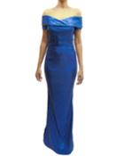 Tiered Sequined Column Gown