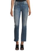 Stardust Beaded Straight-leg Cropped Boyfriend Jeans