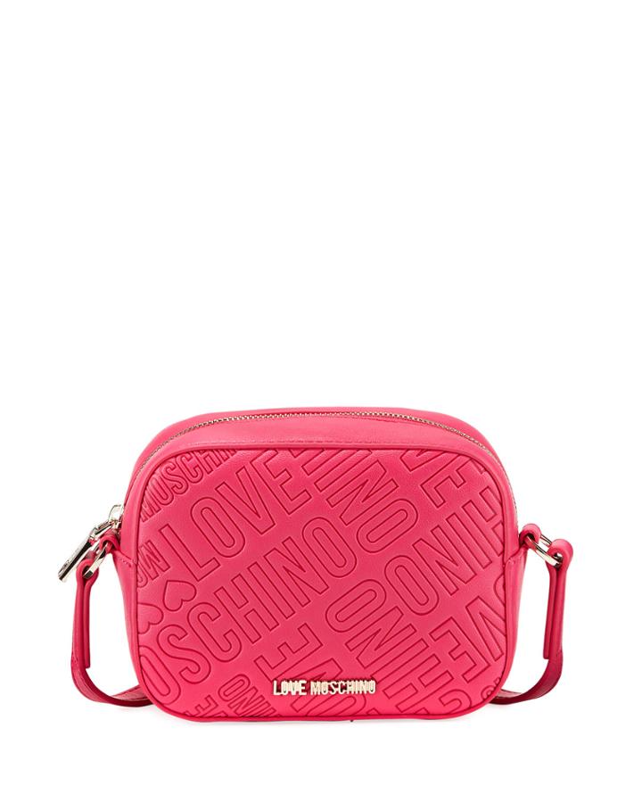 Logo-embossed Faux Crossbody Bag