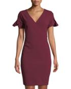 Tulip Sleeve V-neck