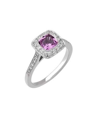 Legacy&reg; Platinum Pink Sapphire & Diamond Ring,