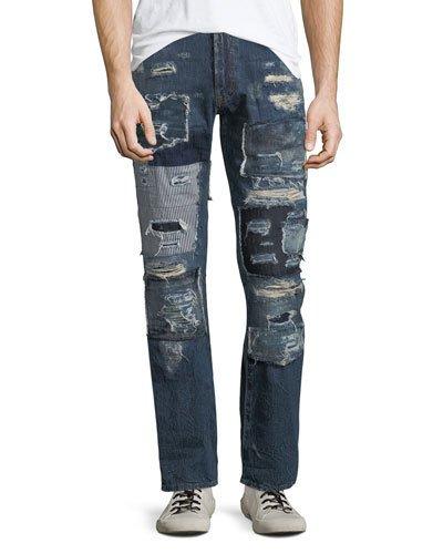 Deimos Destroyed Patch Jeans