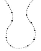 Silver Rock Candy Multi-stone Necklace In Onyx,