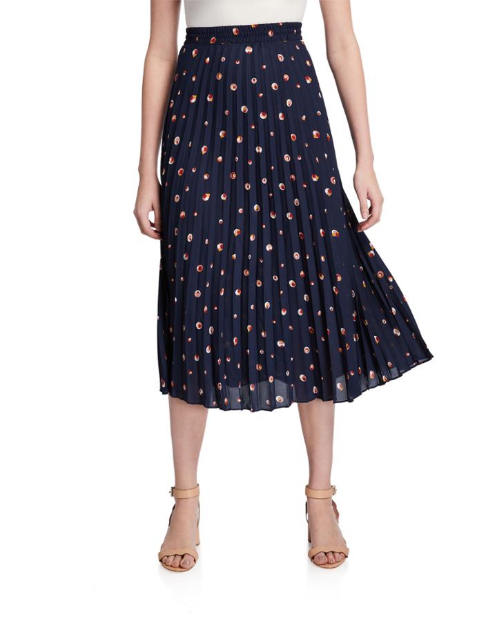 Pleated Circle Print