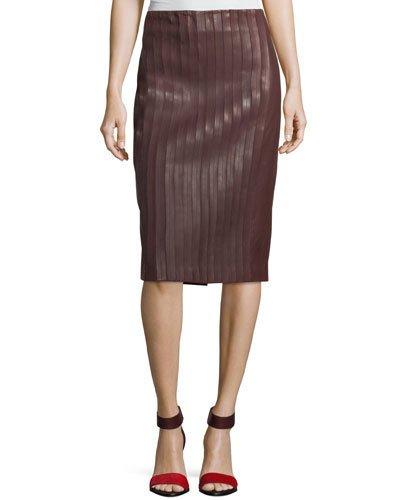 Pleated Leather Pencil