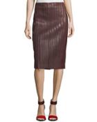 Pleated Leather Pencil