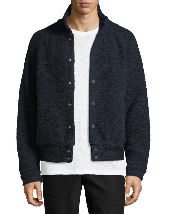 Boucle Bomber Jacket