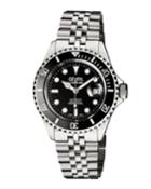Men's 43mm Wall Street Diver Watch W/ Bracelet, Black