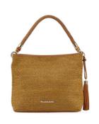 Hillary Straw Hobo Bag, Yellow