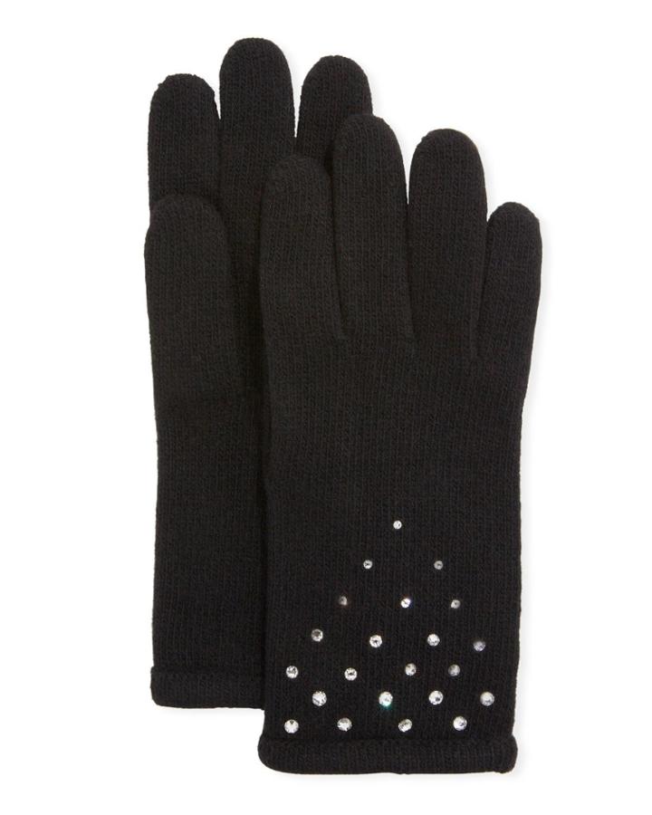 Jeweled Cashmere Gloves