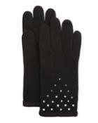 Jeweled Cashmere Gloves