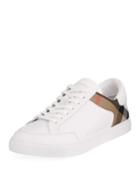 Rettford Men's Leather Low-top Sneakers, White