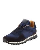 Men's Colorblock Suede And Nylon