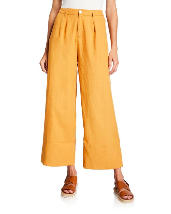 Carroca Wide-leg Ankle Pants