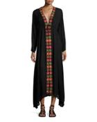 Drift Away Embroidered Maxi Dress, Black