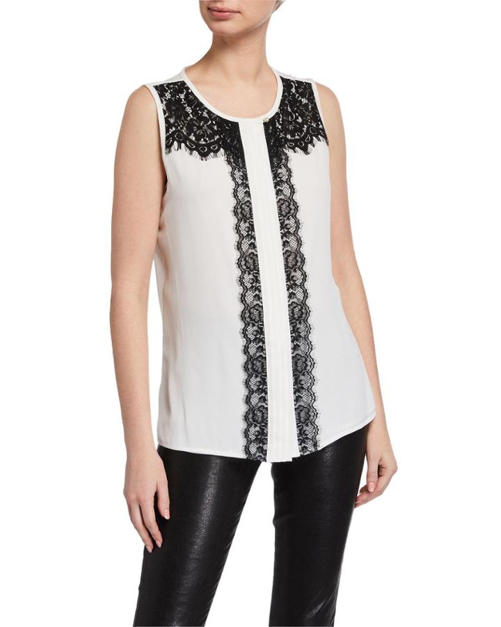Lace Sleeveless Blouse