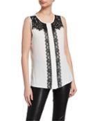 Lace Sleeveless Blouse
