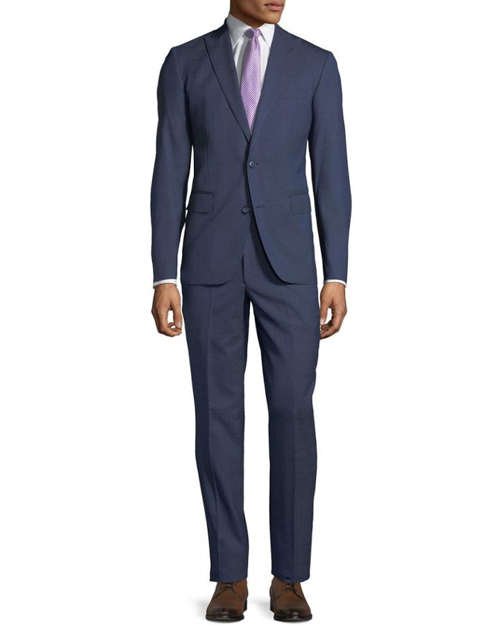 Men's Tick-weave Two-piece