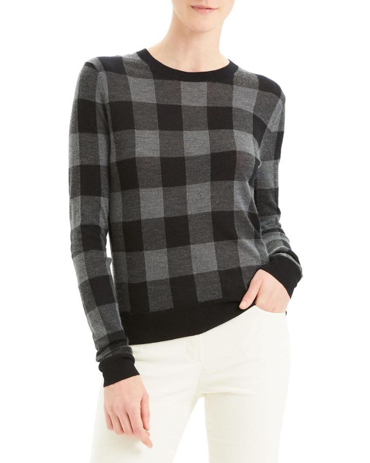 Plaid Crew Silken Knit