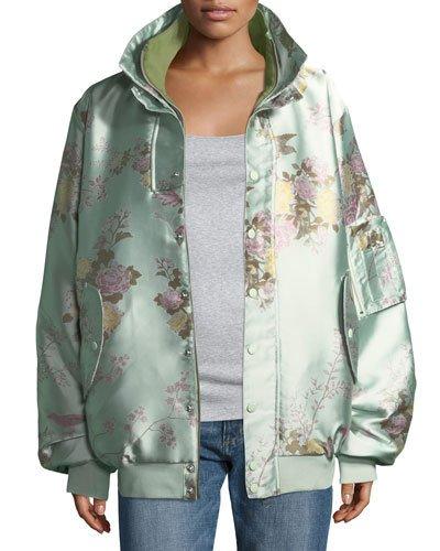 Reversible Floral Bomber Jacket