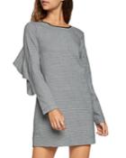 Tweed Long-sleeve Ruffle