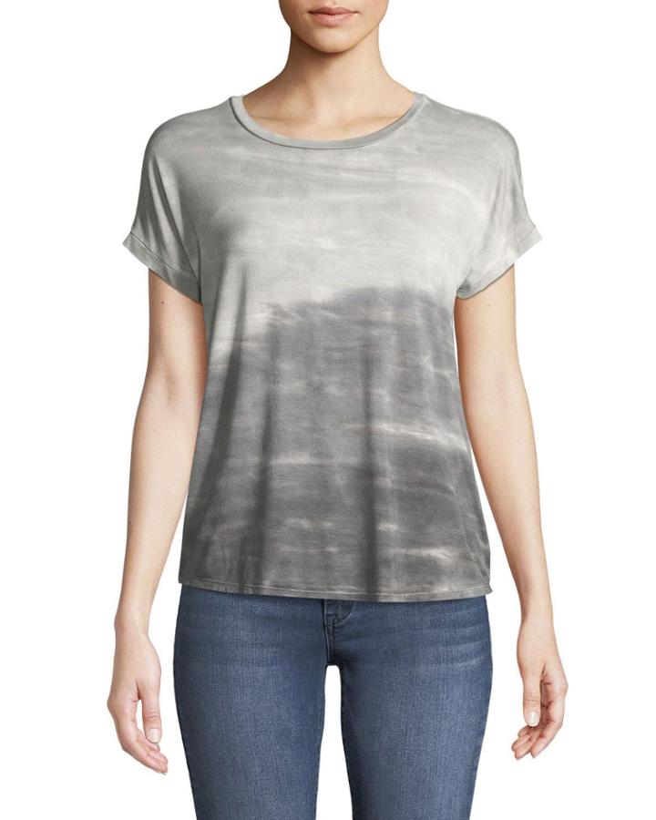 Tie-dye Dolman-sleeve Tee