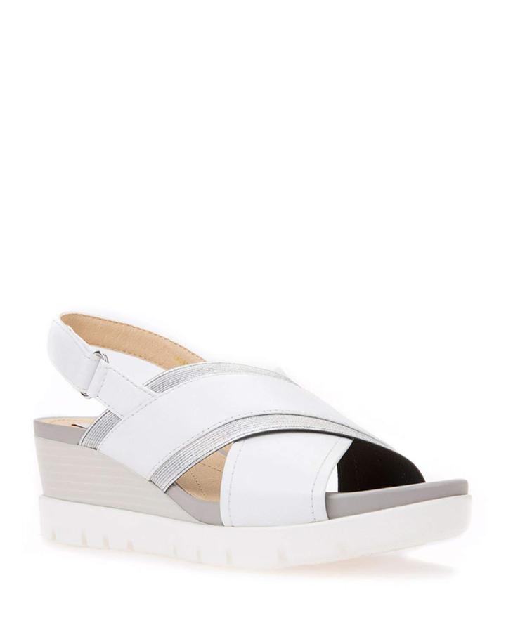 Mary Karmen Leather Slingback Wedge